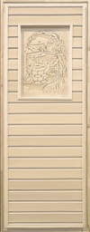 Дверь деревянная с рисунком